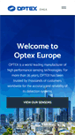 Mobile Screenshot of optex-europe.com